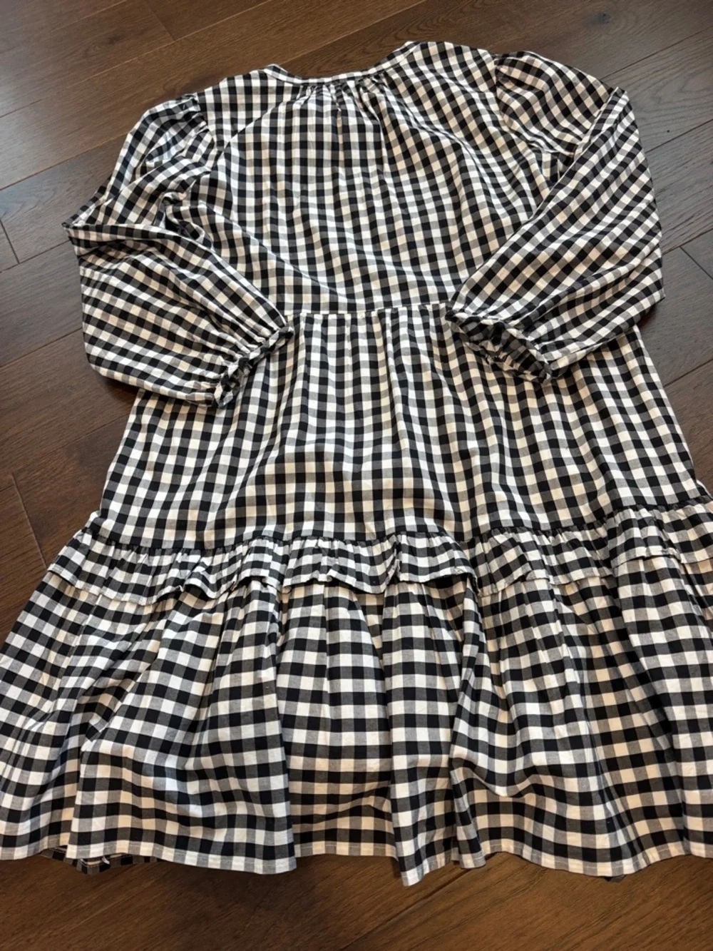 J. Crew Factory Cotton Poplin Tiered Ruffle Mini Dress Size Small - C1-093